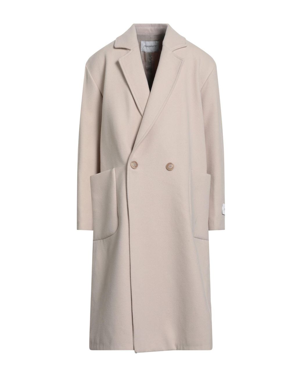 hinnominate Natural Coat Polyester, Viscose, Elastane for men