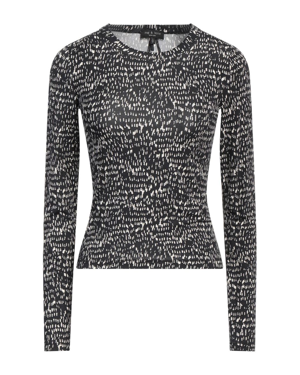 Rag & Bone Black T-Shirt Modal, Elastane