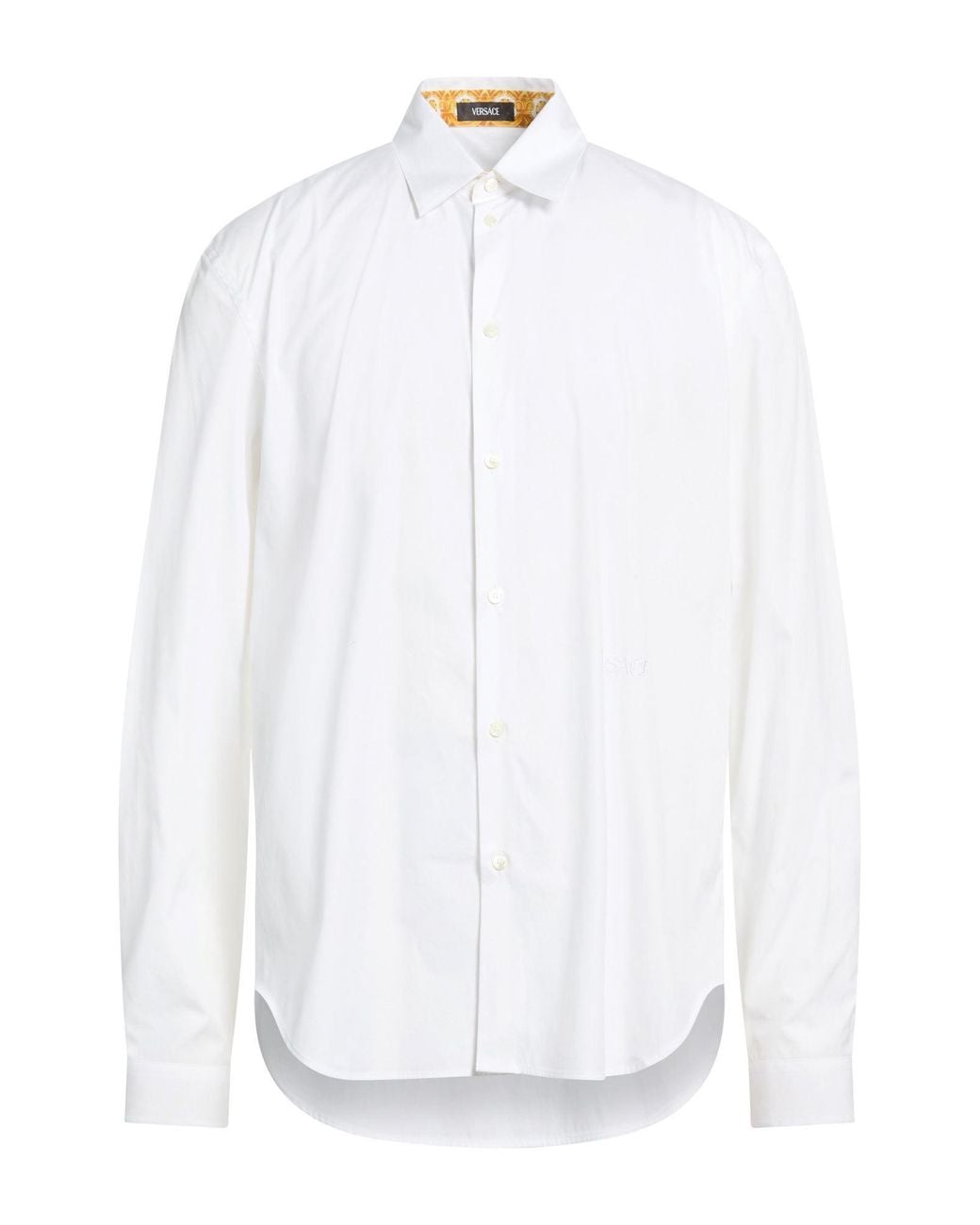 Versace White Shirt Cotton, Polyester for men