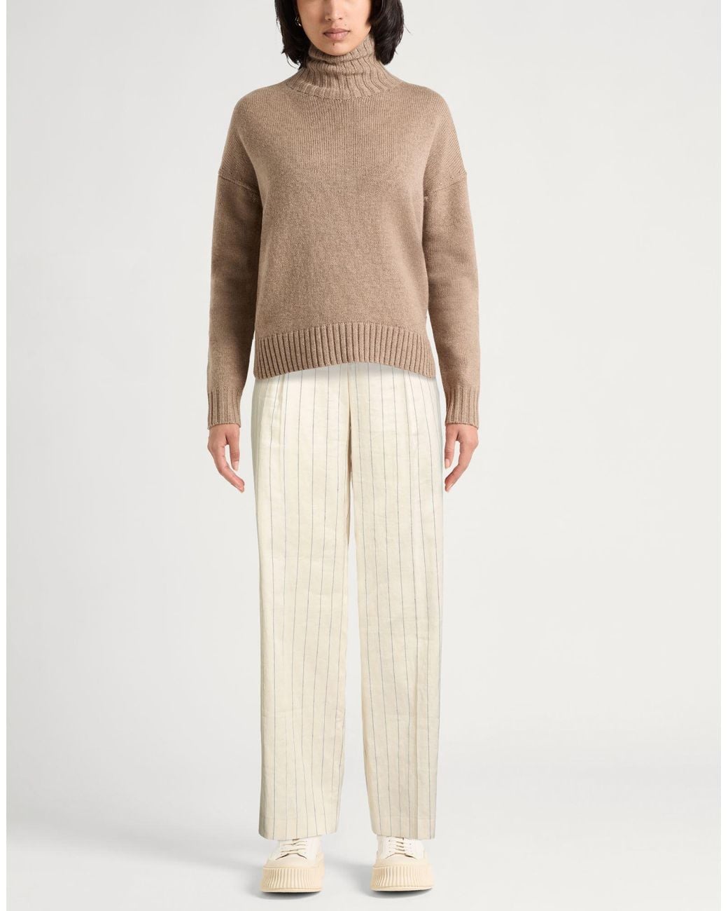 PT Torino White Pants Linen, Cotton