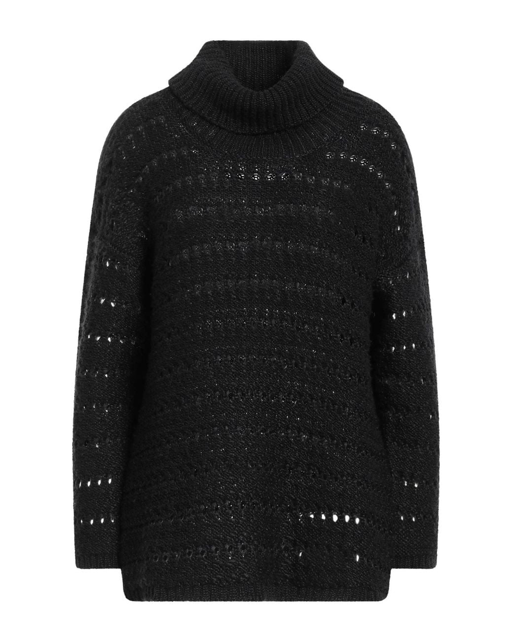 Alpha Studio Black Turtleneck