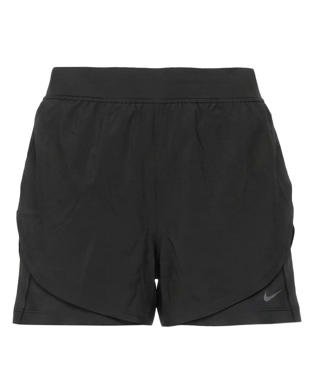 Nike Black Shorts & Bermuda Shorts Polyester, Elastane