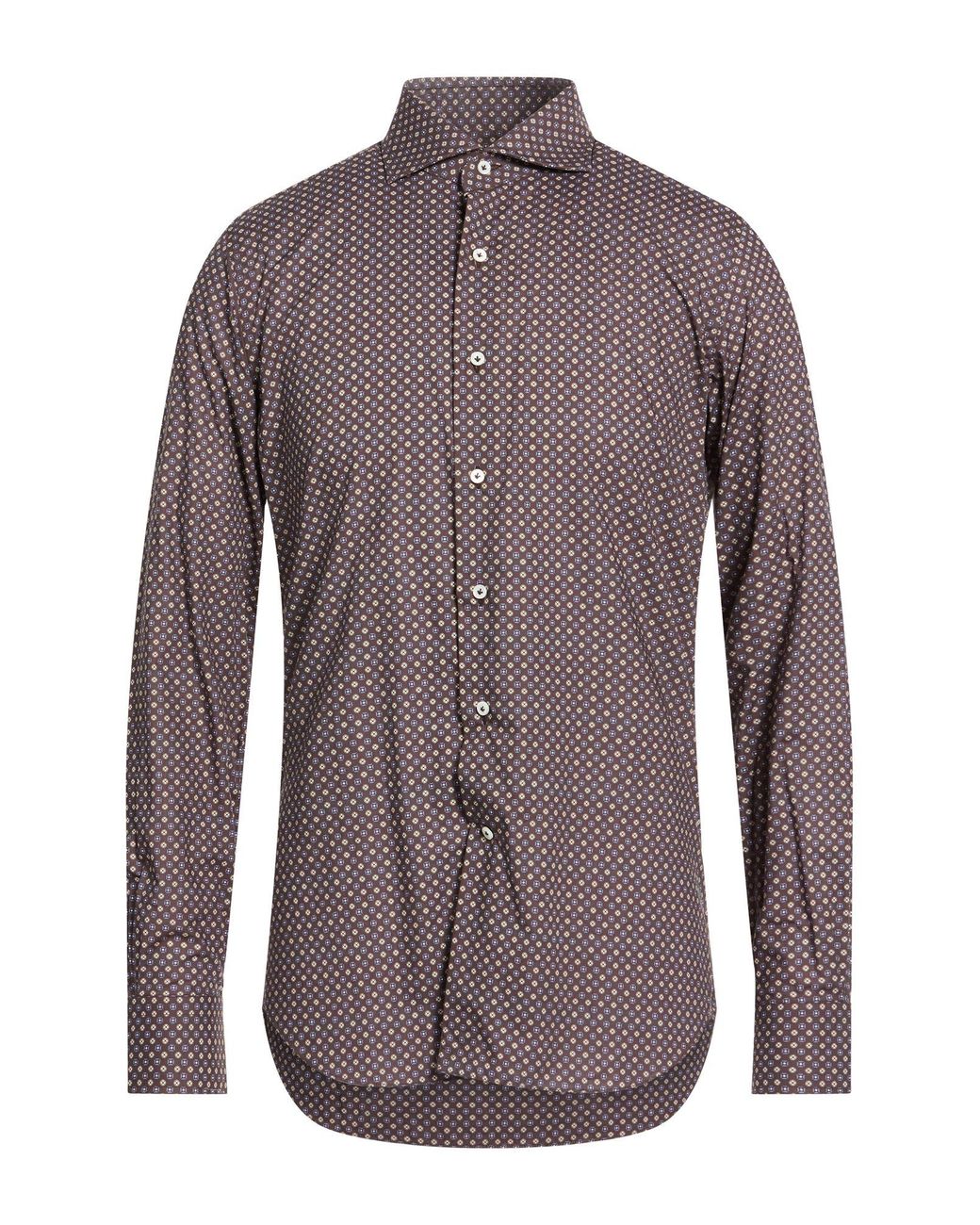Alessandro Gherardi Purple Shirt Cotton for men