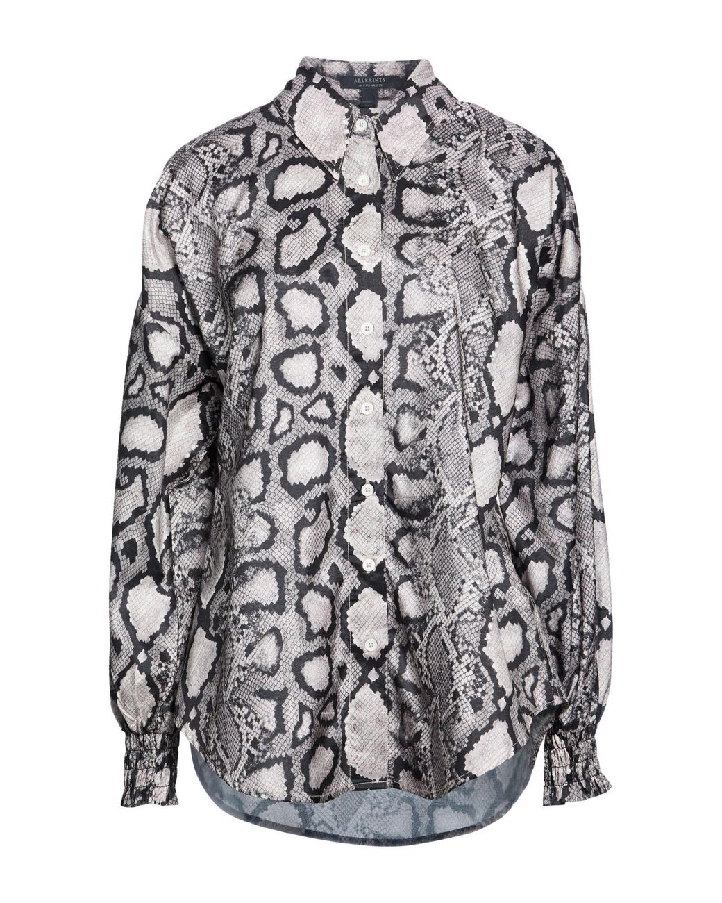 AllSaints Gray Shirt Polyester