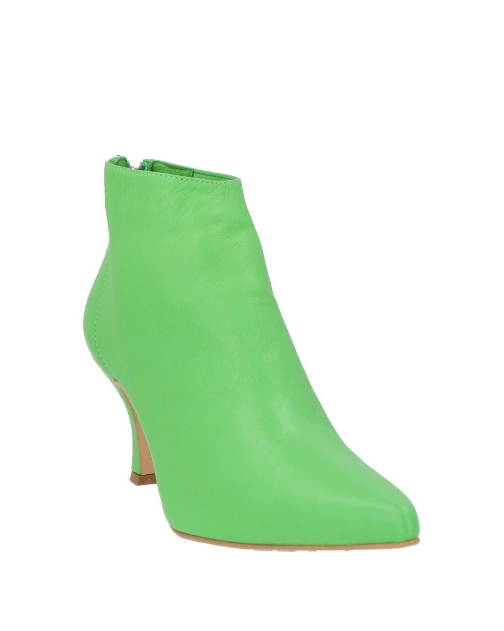 Ovyè Green Ankle Boots Leather