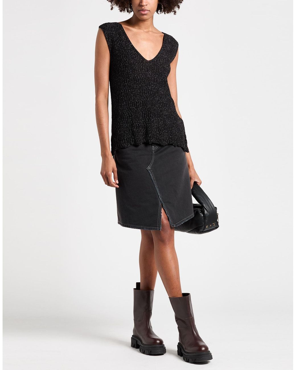 Akep Black Top Viscose, Polyamide, Polyester