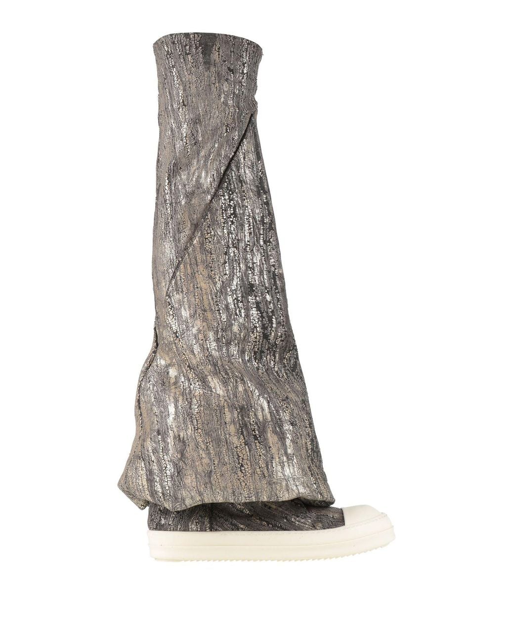 Rick Owens White Boot Leather for men