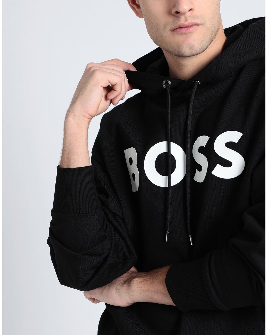 Boss hotsell black sweatshirt