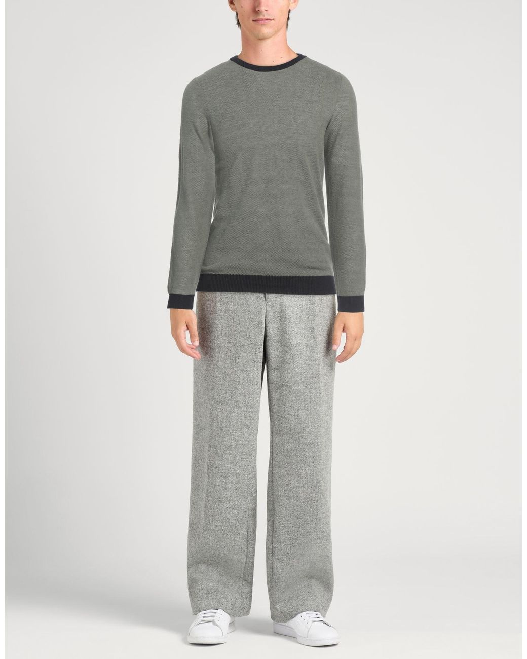 Zanone Gray Sweater for men