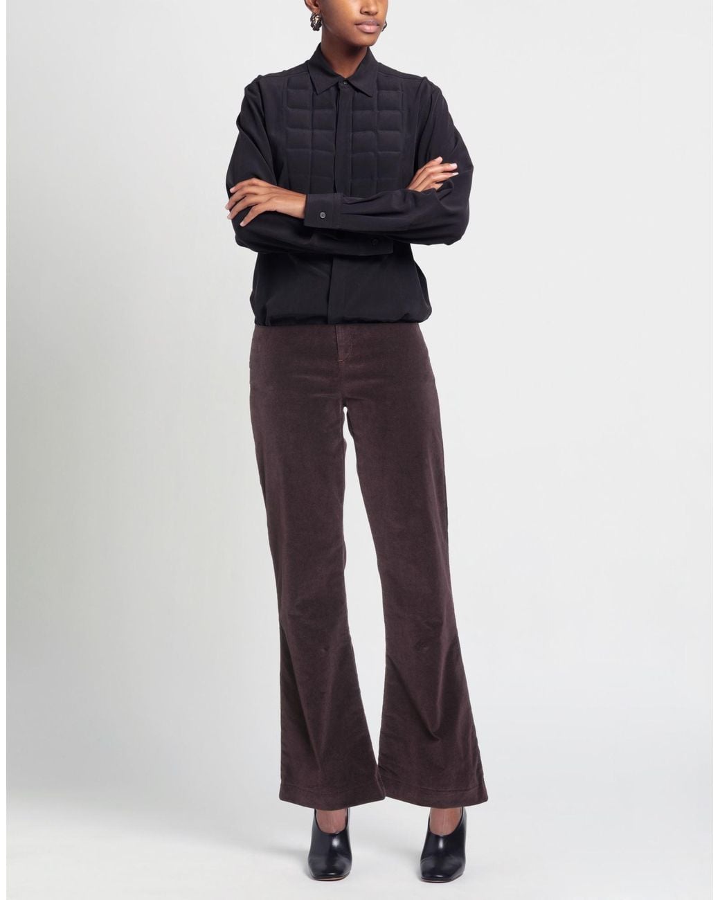 Lois Purple Pants Cotton, Polyester, Elastane