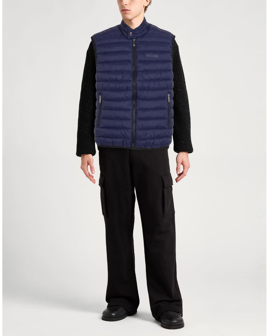 John Richmond Blue Vest Nylon for men