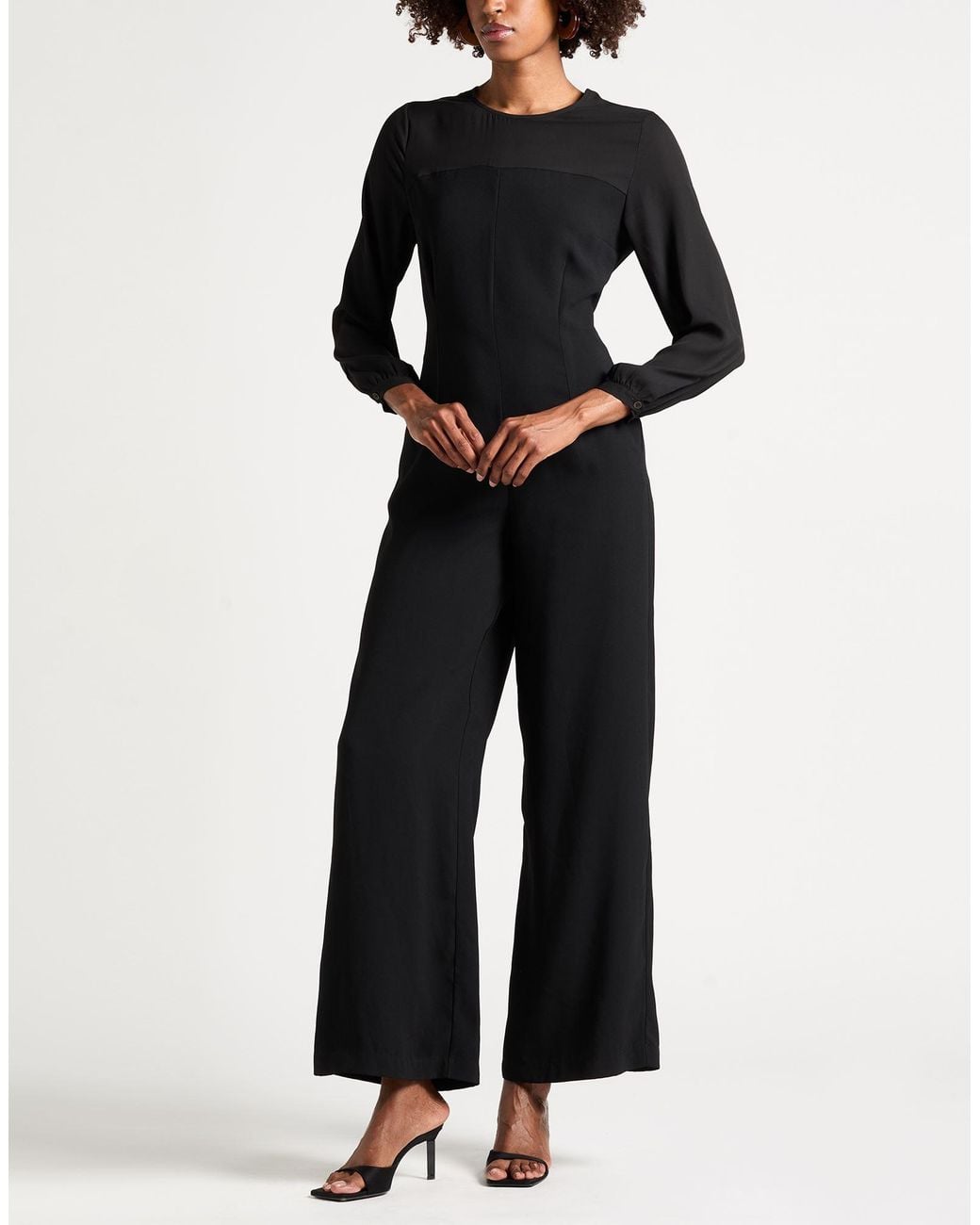 Dixie Black Jumpsuit Polyester