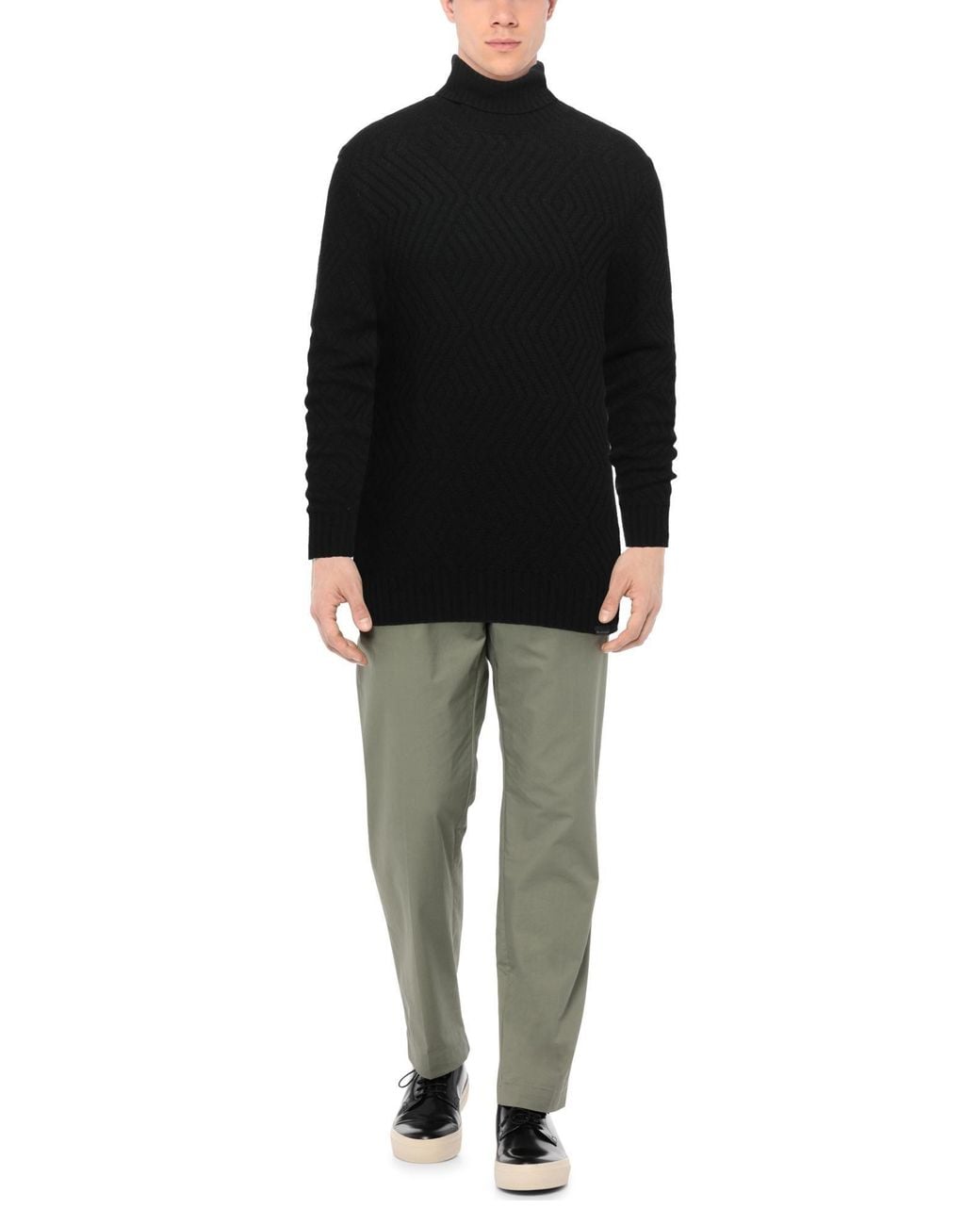 Brooksfield Black Turtleneck for men