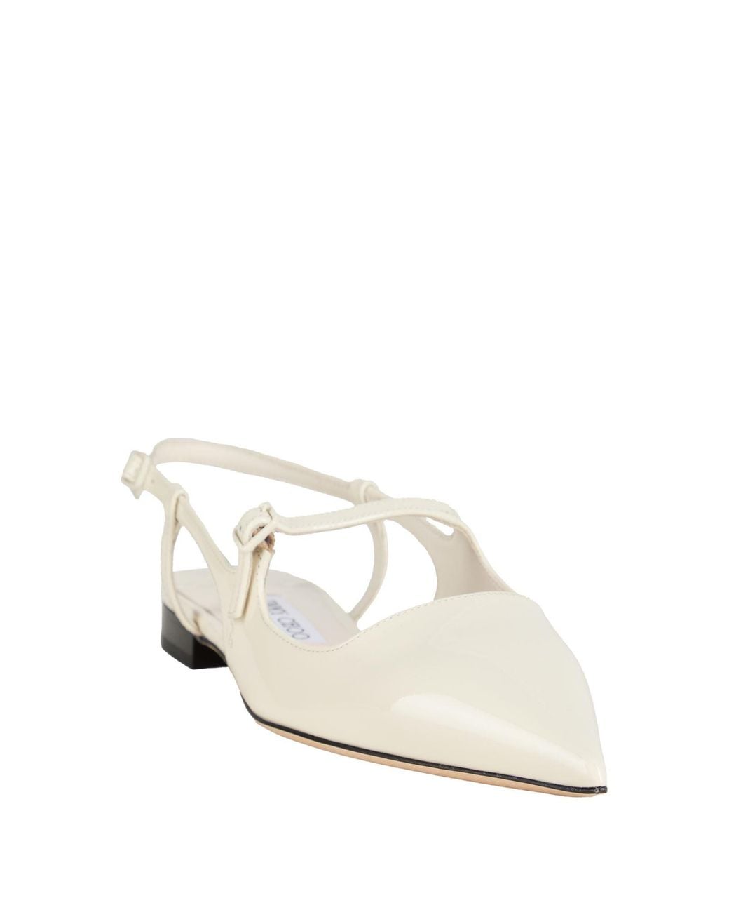 Jimmy Choo White Ballet Flats