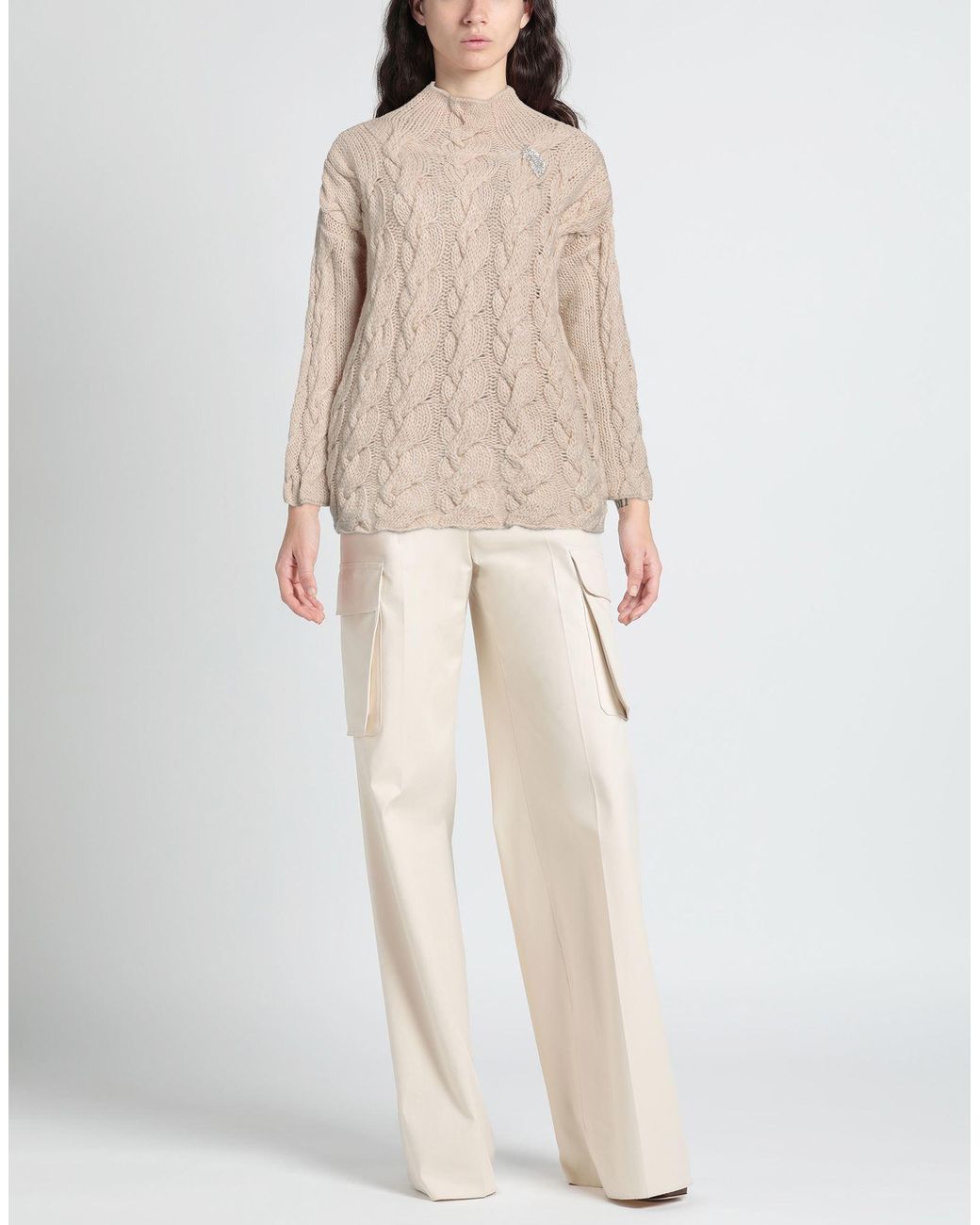 Pink Memories Natural Turtleneck