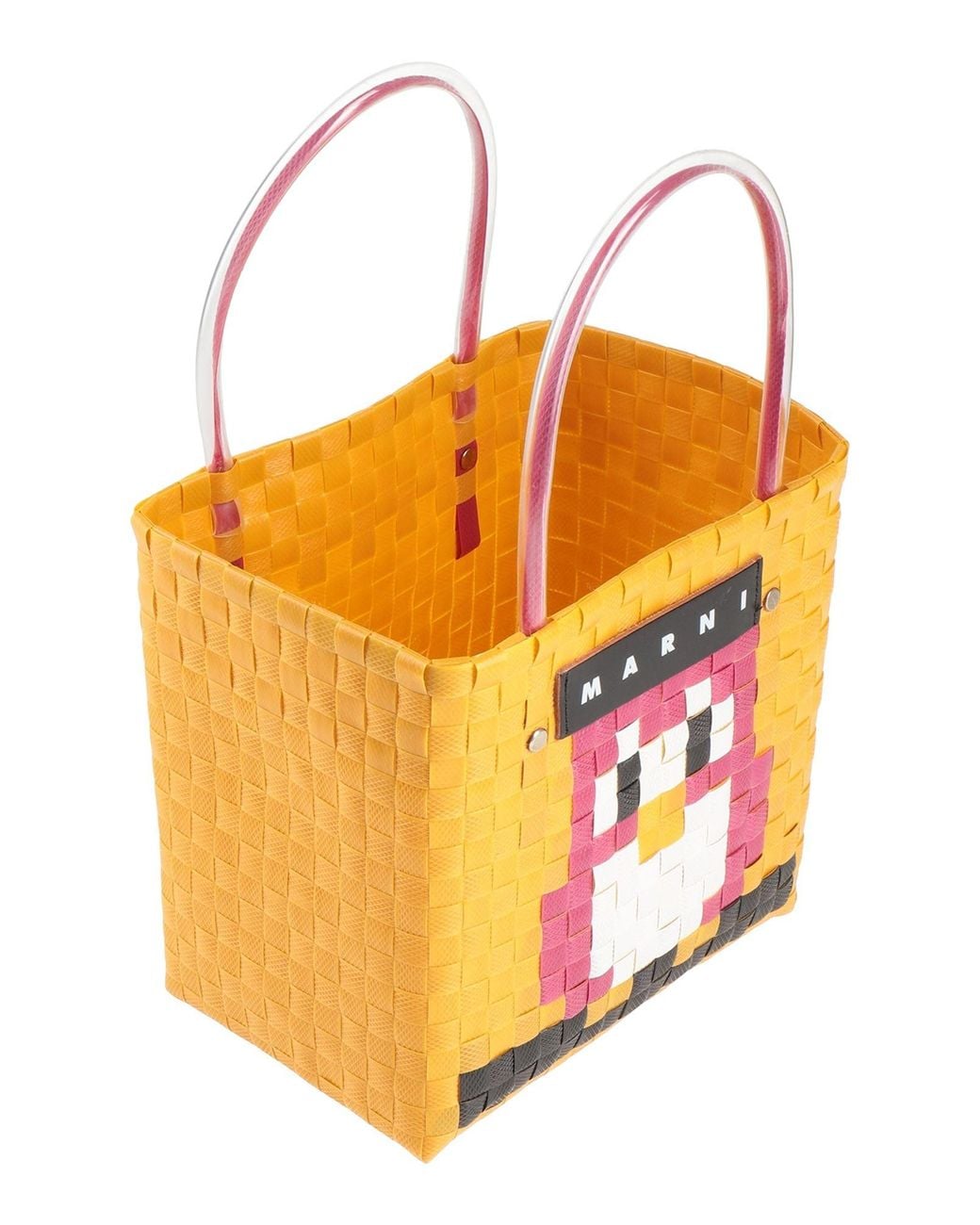 Marni Orange Handbag Textile Fibers