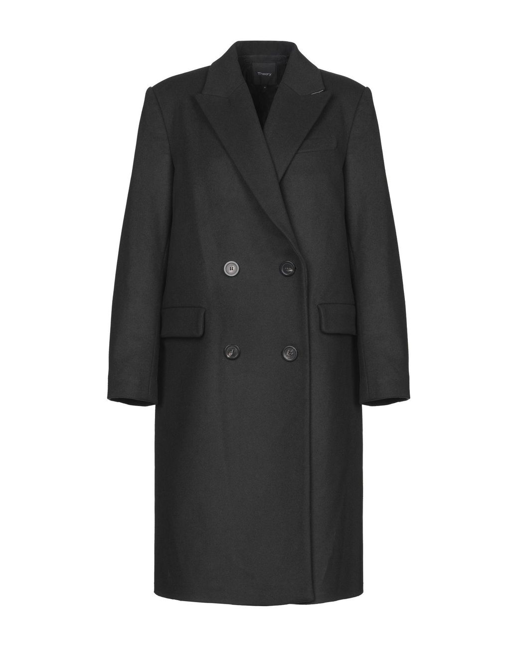 Theory Wool Coat In Dark Green Green Lyst theory-wool-coat-in-dark-green-green-lyst