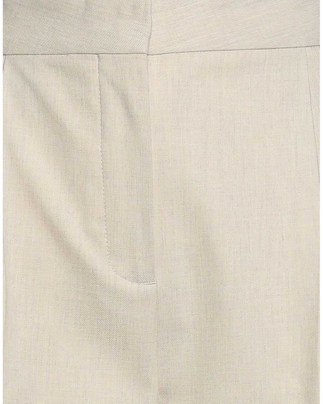 Ba&sh White Pants Viscose, Polyester, Elastane