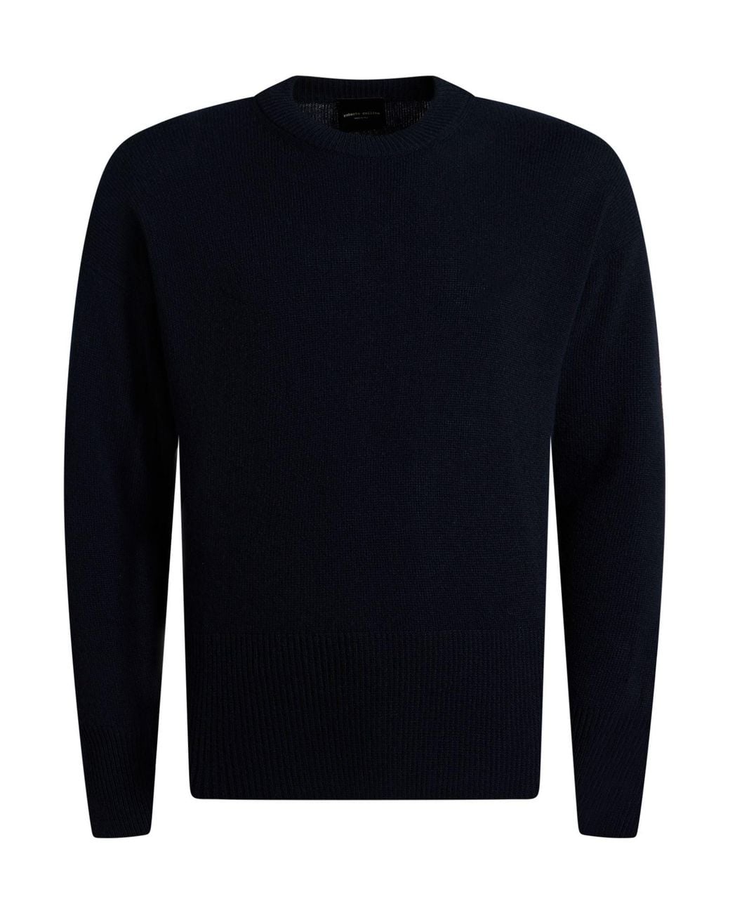 Roberto Collina Blue Sweater Merino Wool, Cashmere for men