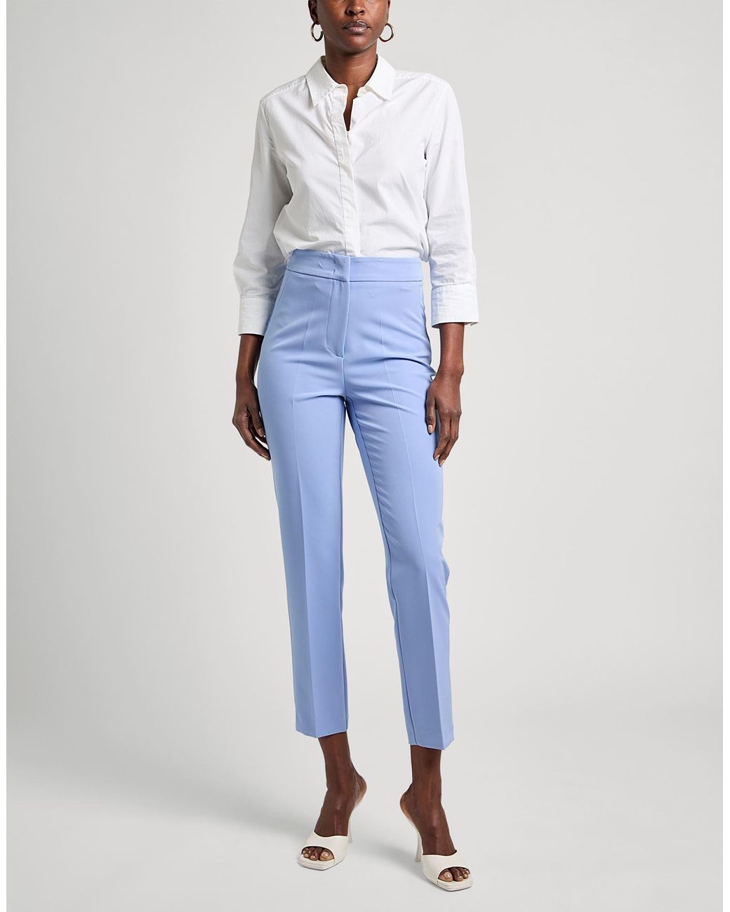 SILENCE LIMITED Blue Pants Pes, Elastane