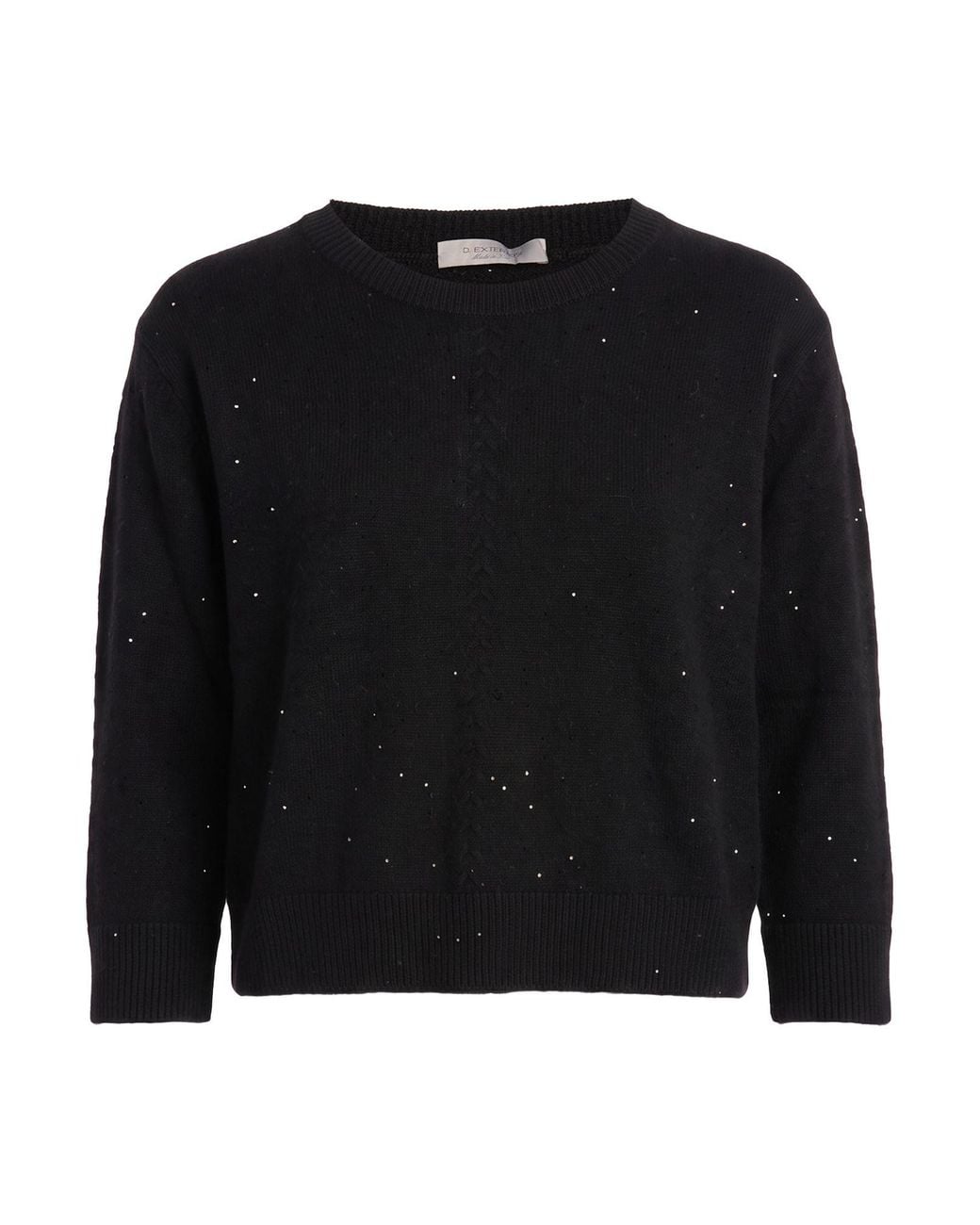 D.exterior Black Sweater Wool, Cashmere, Polyester