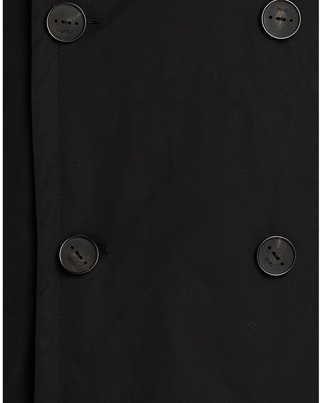 Hevò Black Coat Polyester for men