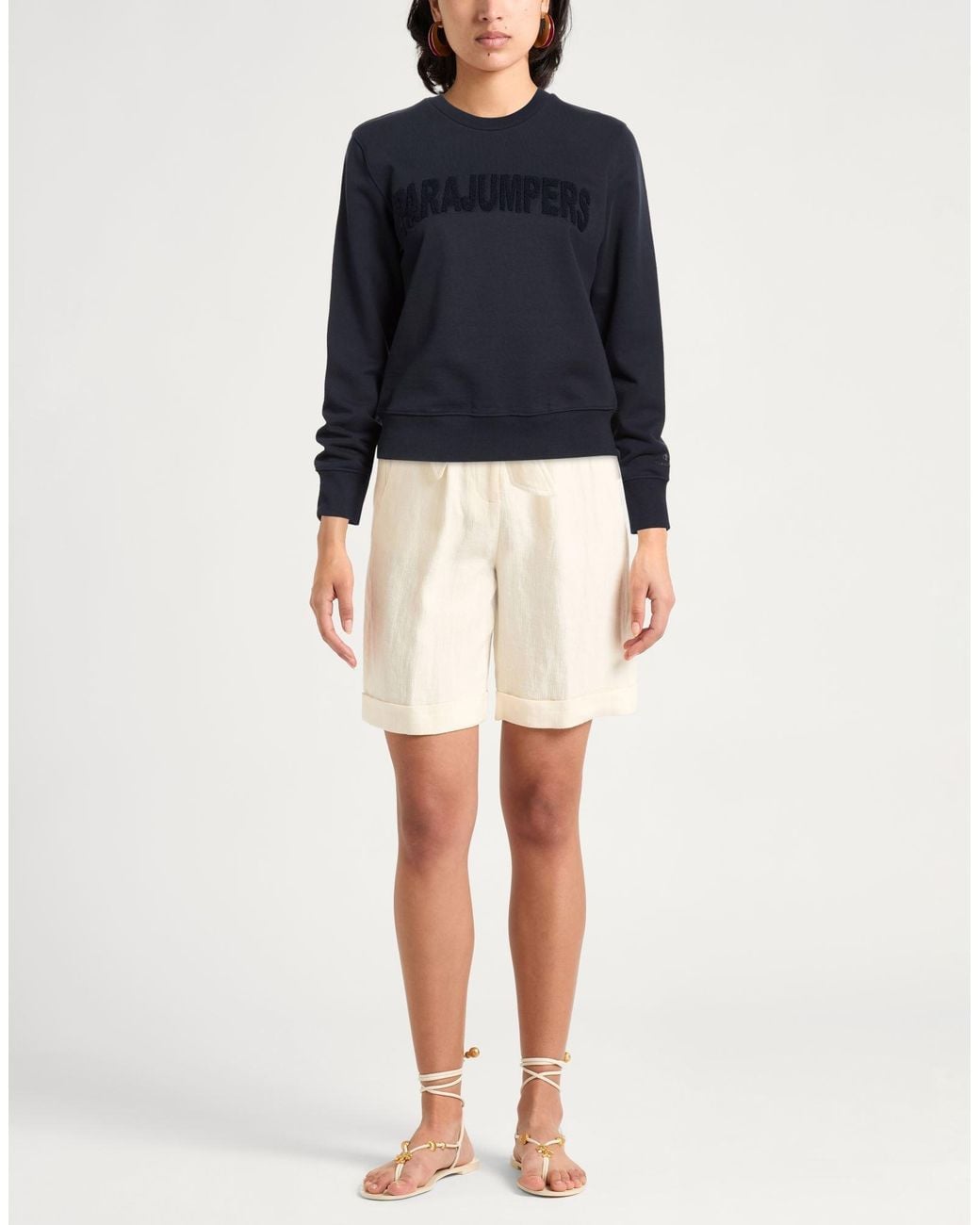 Parajumpers Blue Sweatshirt Cotton