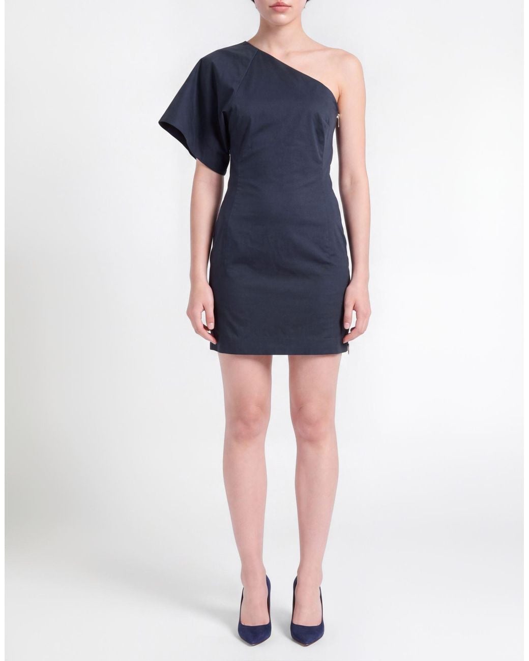 Barbara Bui Blue Midnight Mini Dress Cotton