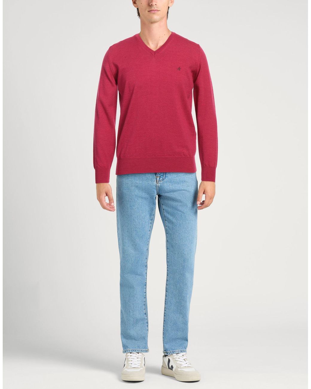 Brooksfield Purple Sweater for men