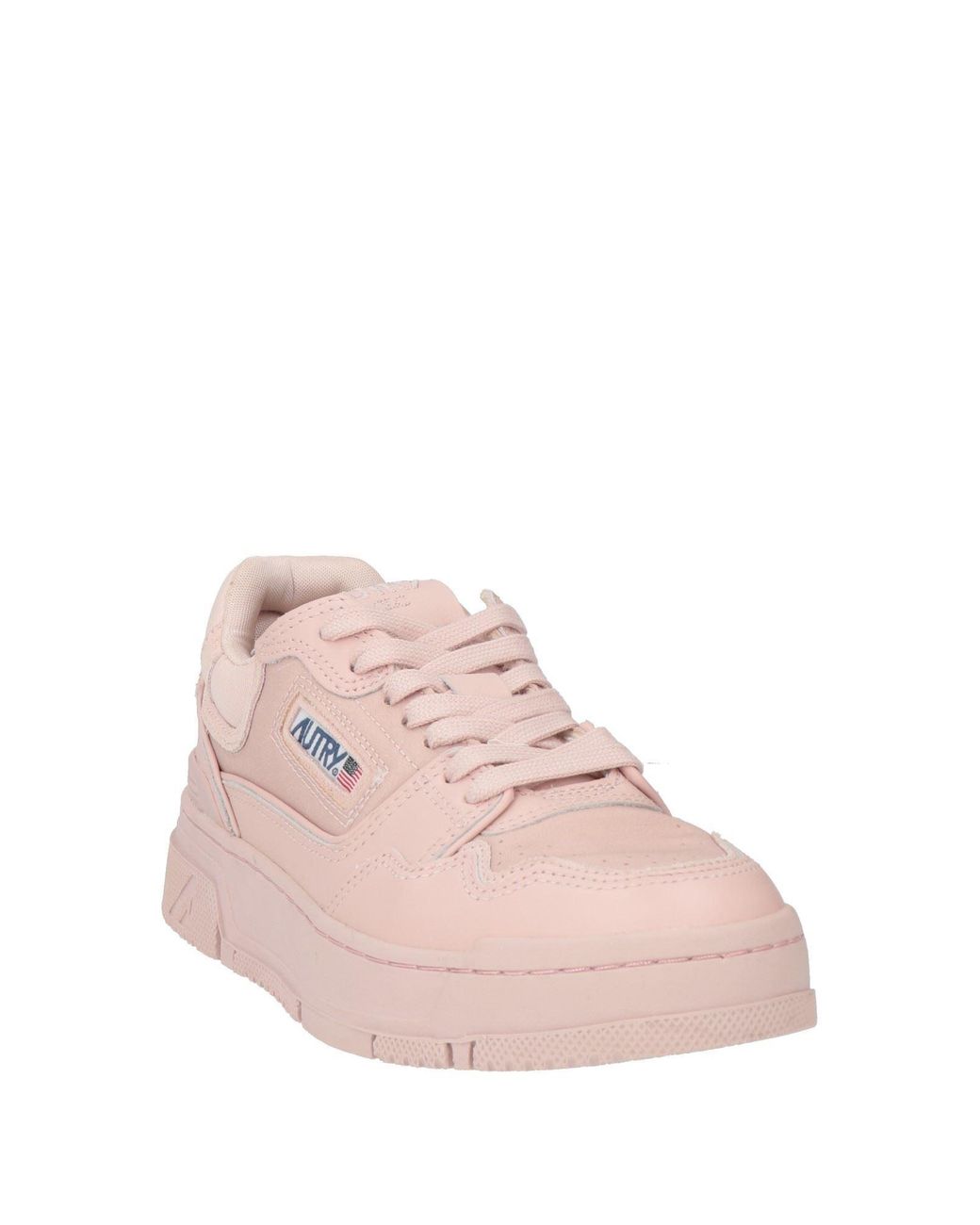 Autry Pink Sneakers Leather, Textile Fibers