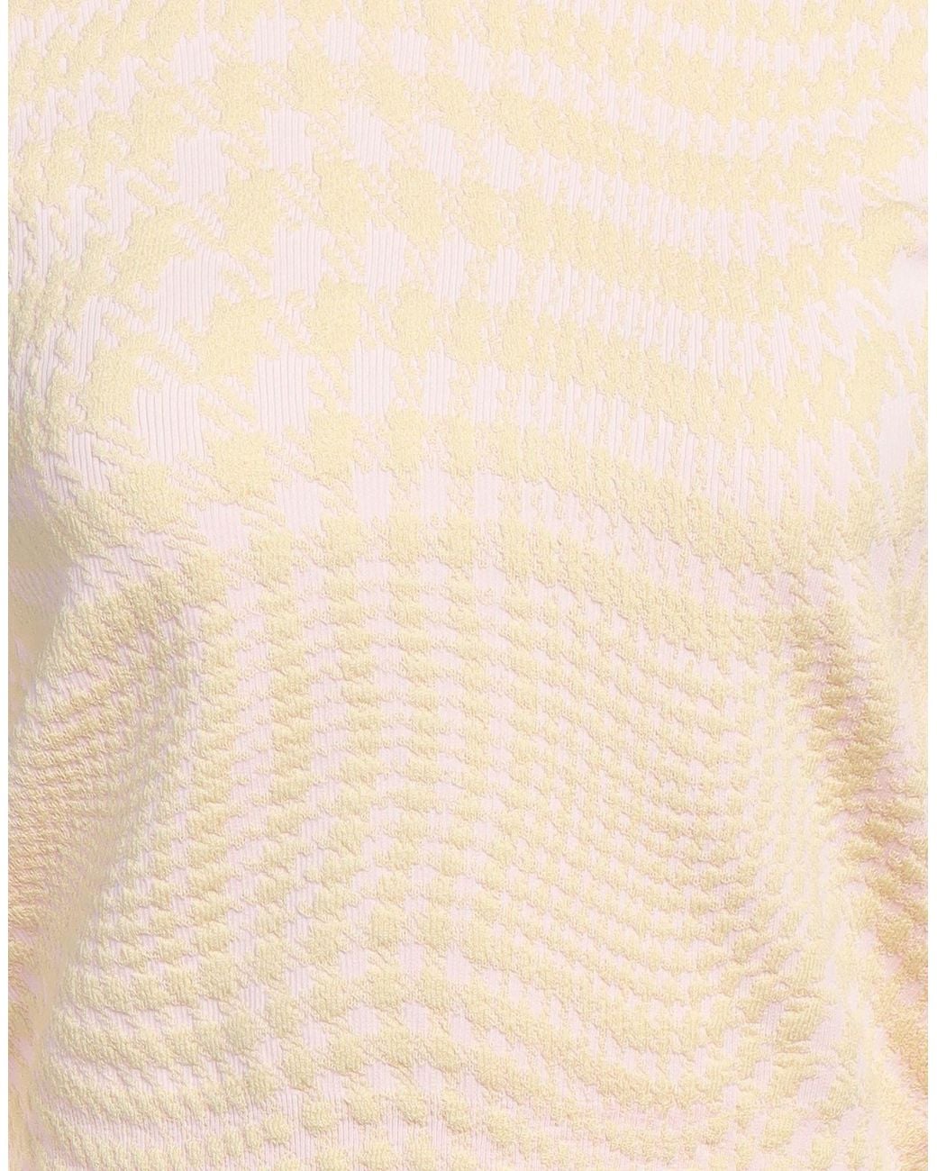 Burberry Natural Turtleneck Wool, Polyester, Polyamide, Elastane