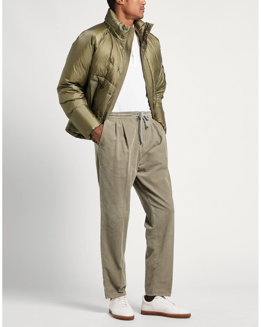 Brunello Cucinelli Gray Pants Cotton for men