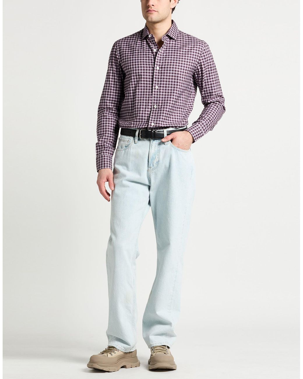 Salvatore Piccolo Purple Shirts for men