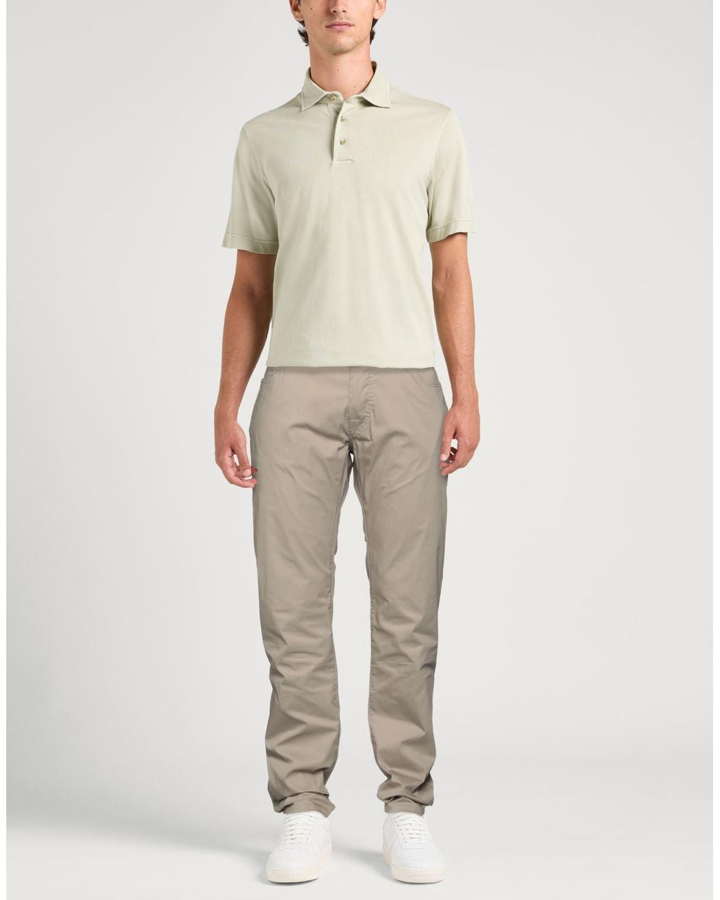 Jacob Cohen Gray Pants Cotton, Polyamide, Elastane for men