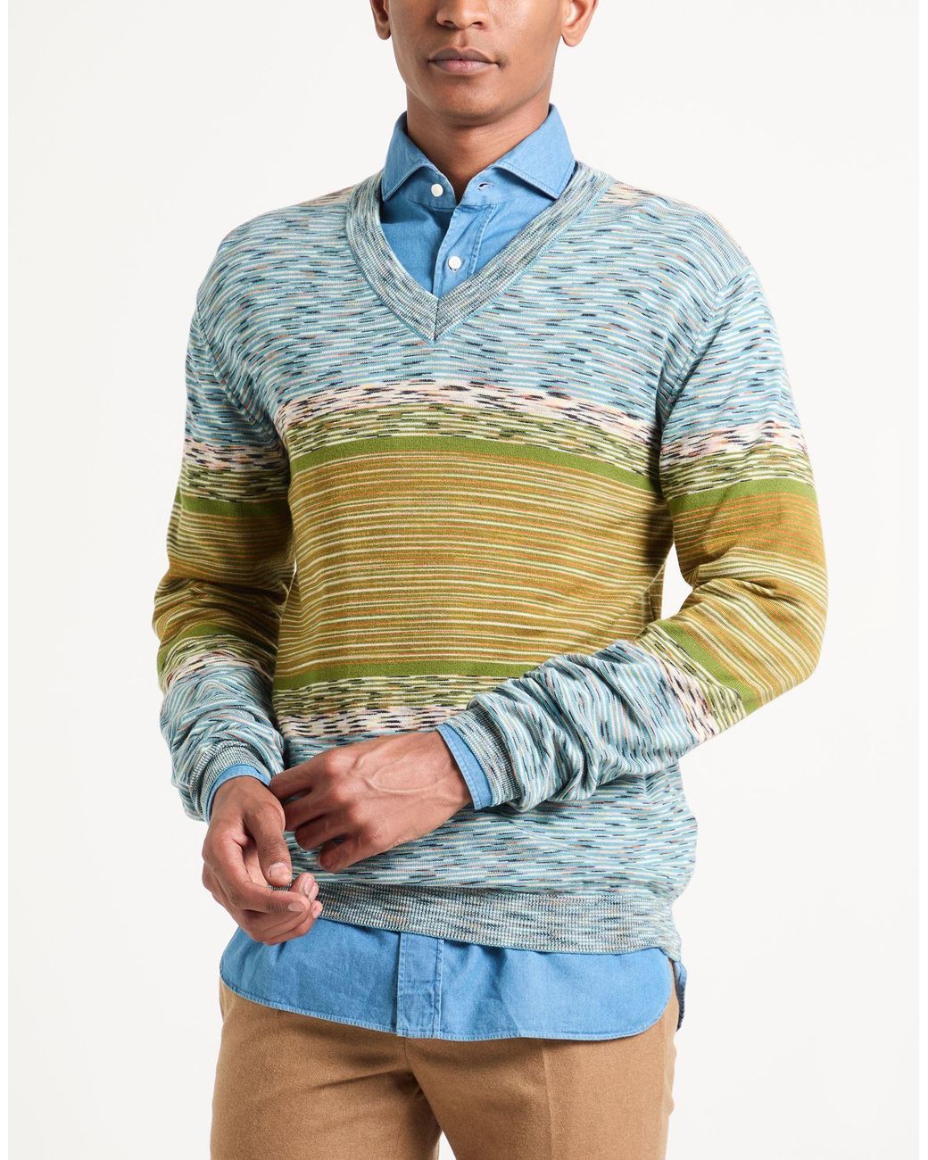 Missoni Blue Jumper for men
