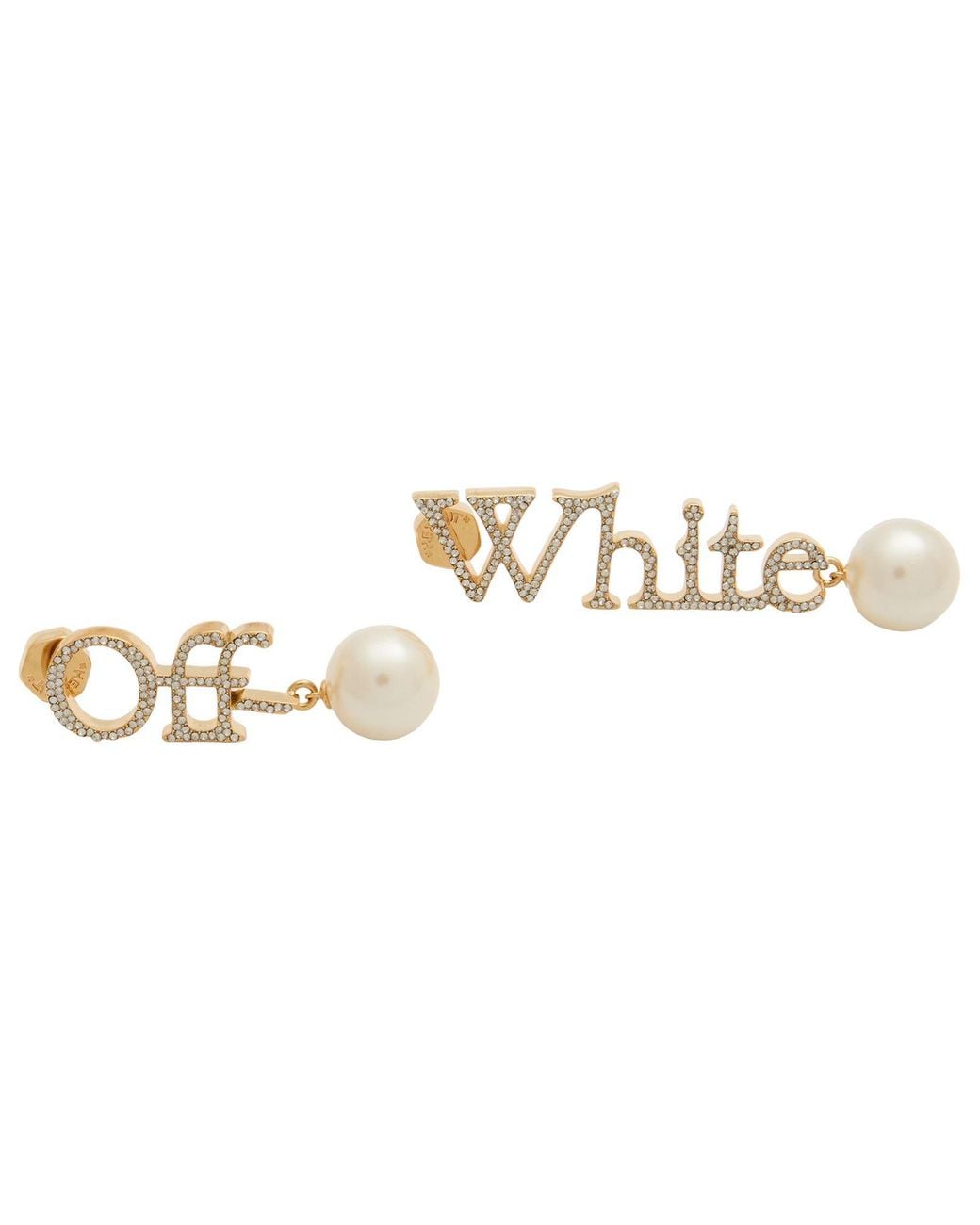 Pendiente Off-White c/o Virgil Abloh de color Metallic