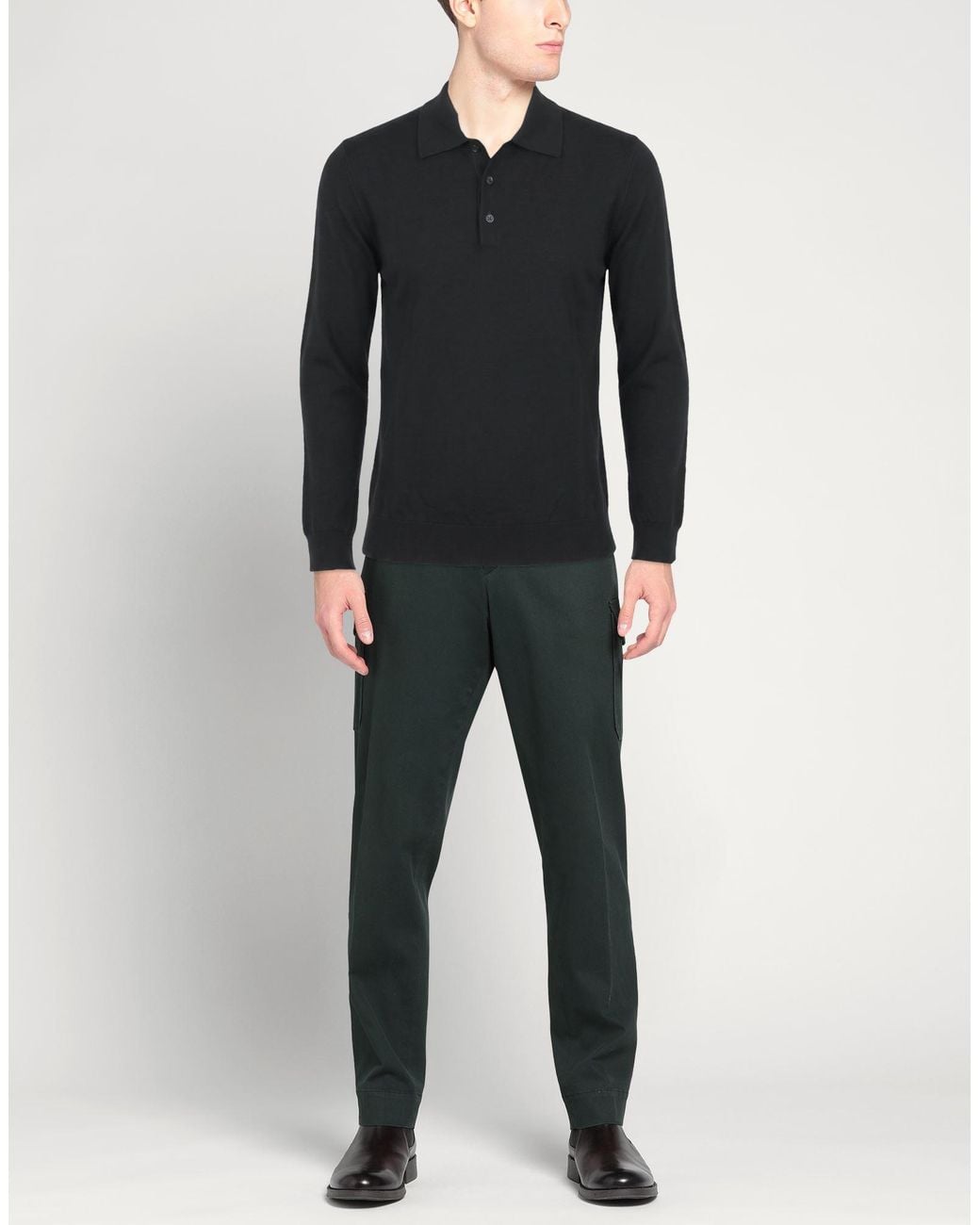 Cruna Blue Sweater Virgin Wool for men