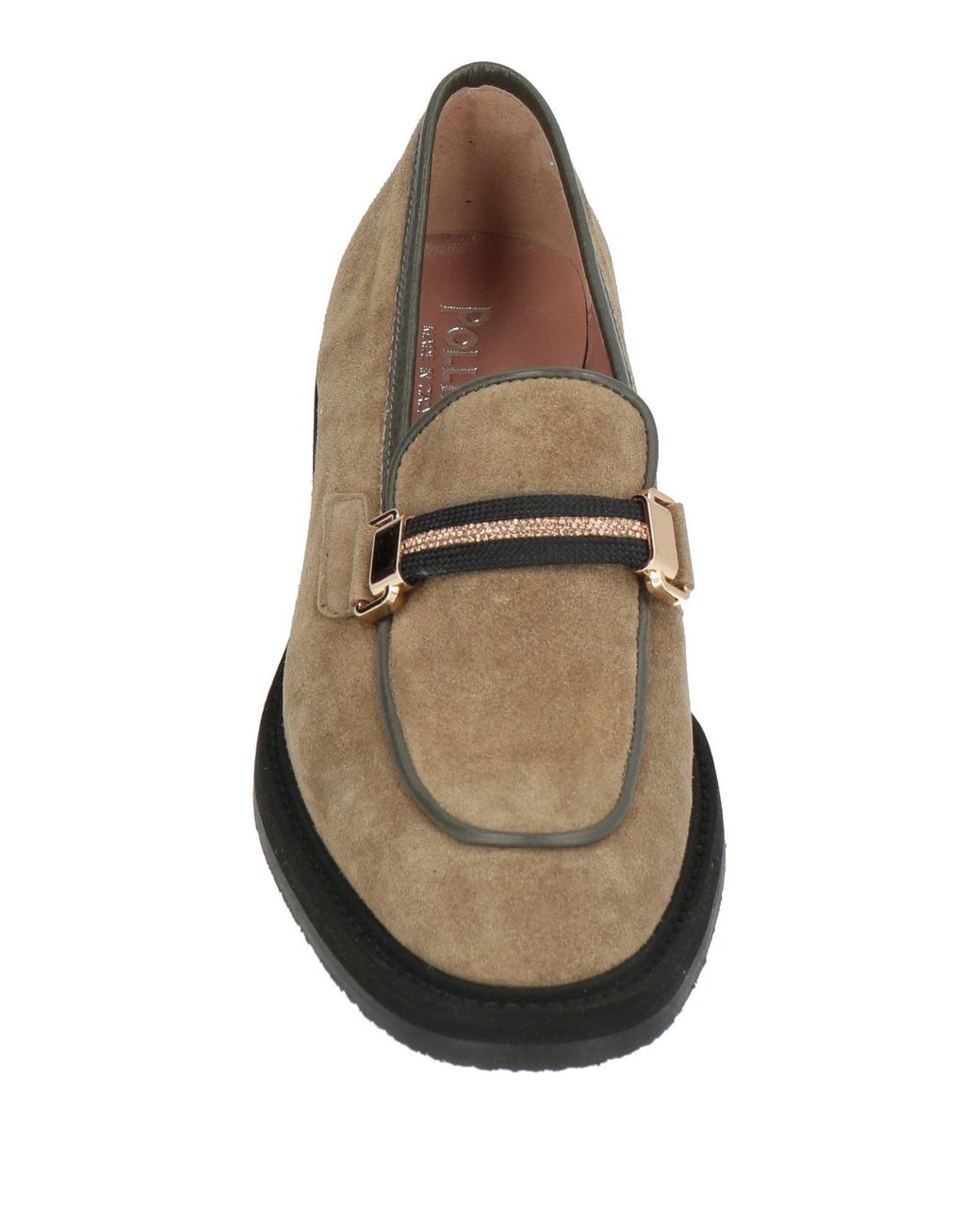 Pollini Brown Loafers Leather