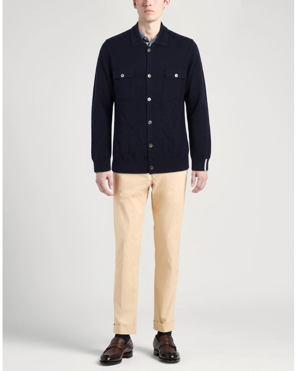 Alpha Studio Blue Cardigan for men