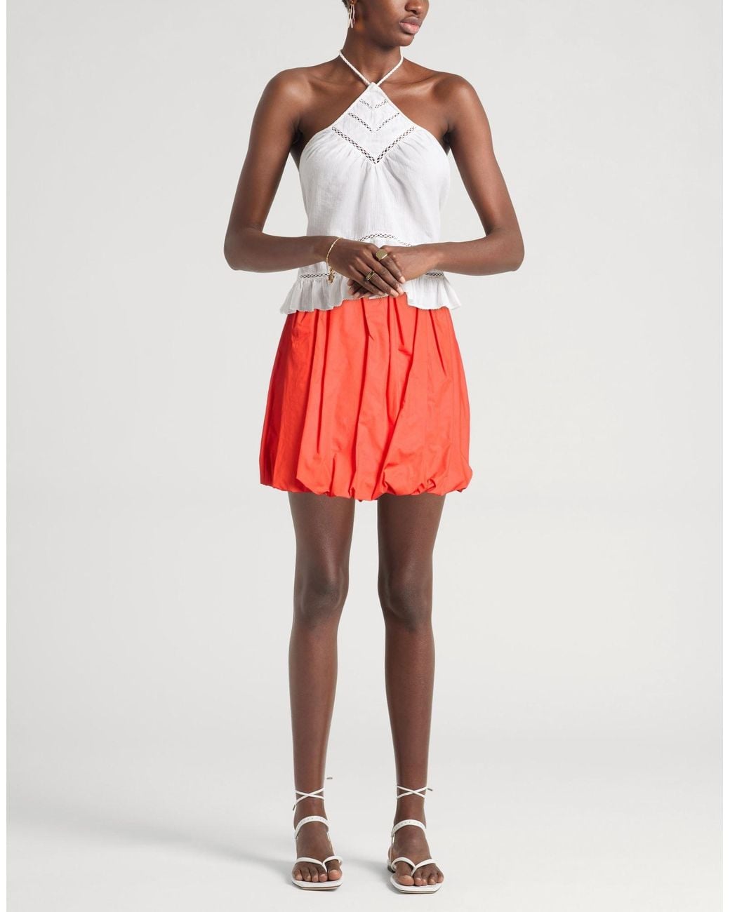 Haveone Red Mini Skirts