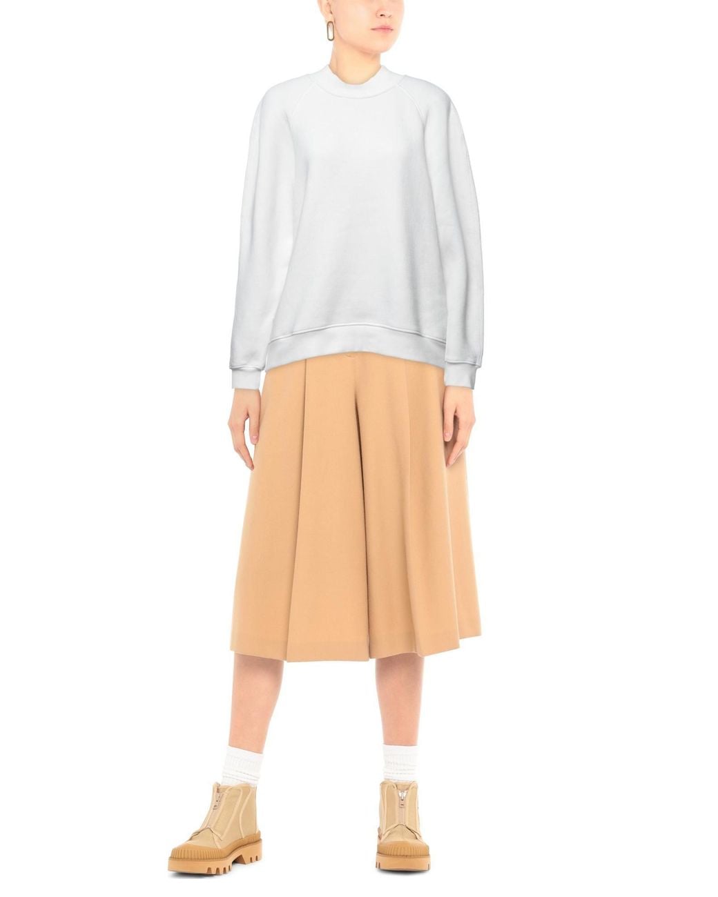 Agolde White Sweatshirt Cotton, Polyester