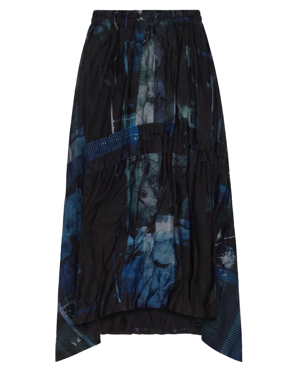 Y's Yohji Yamamoto Blue Maxi Skirt Cupro
