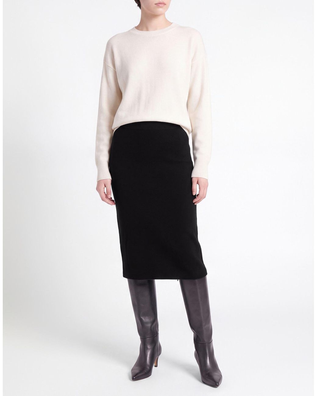 Anna Molinari Black Midi Skirts