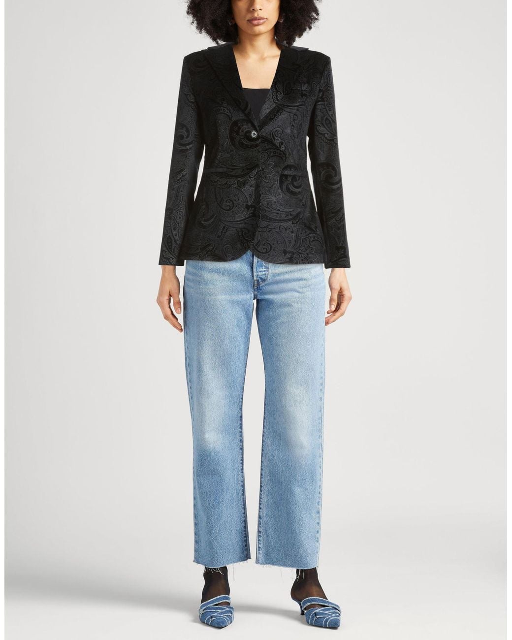 Circolo 1901 Black Blazer Cotton, Elastane