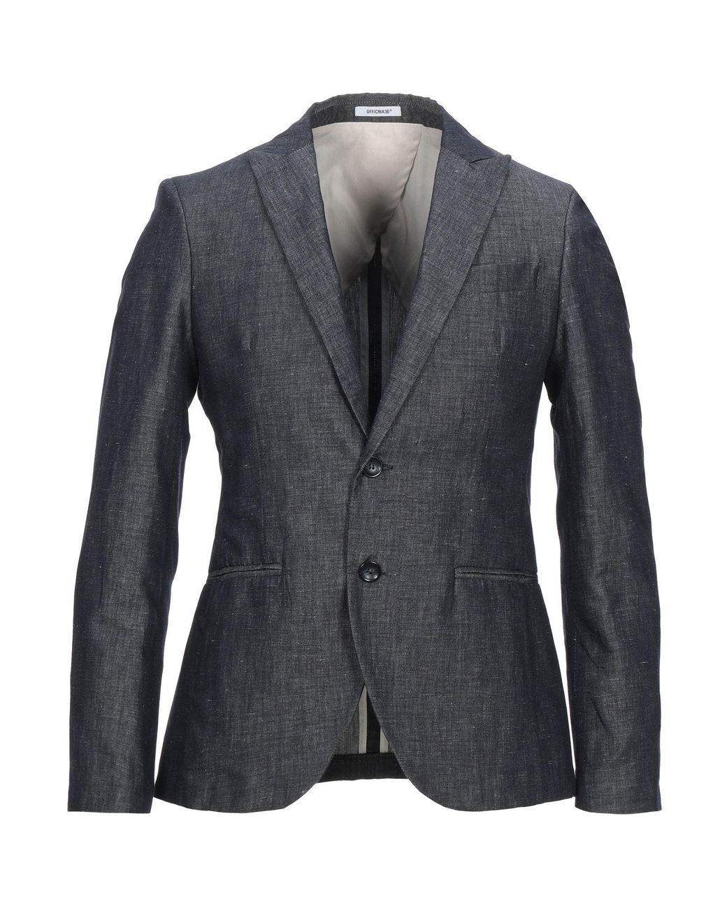 Officina 36 Black Officina Midnight Blazer Cotton, Linen for men