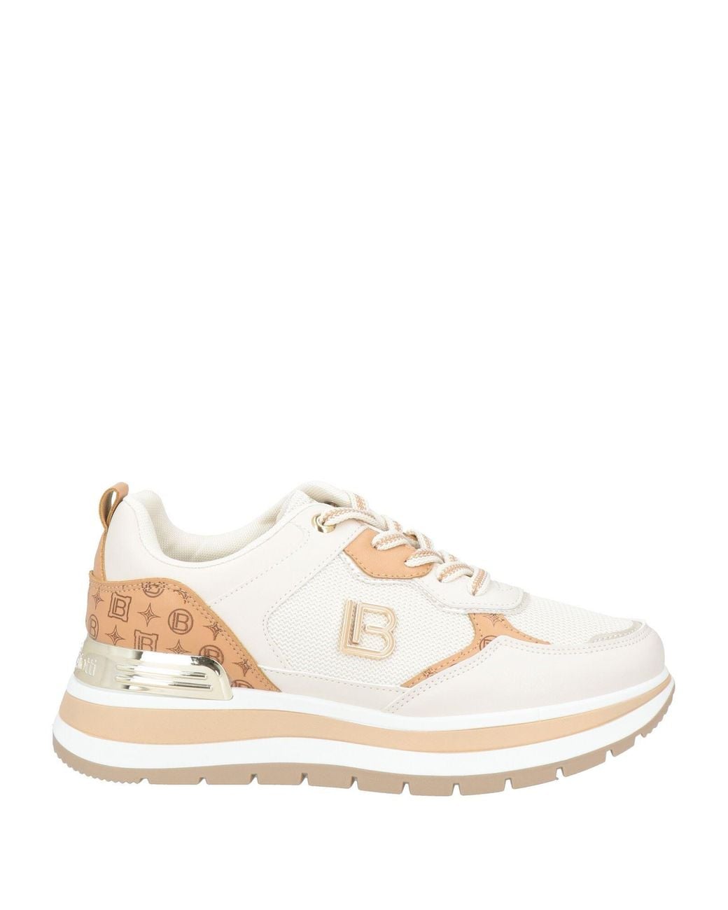 Laura Biagiotti Natural Sneakers Synthetic Material, Textile Fibers