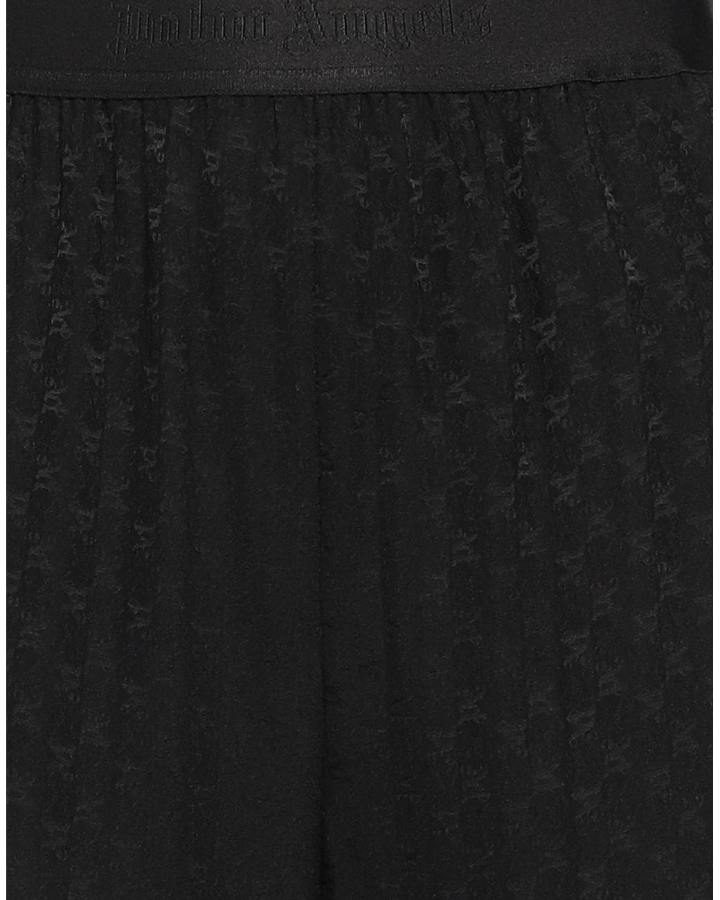 Palm Angels Black Pants Viscose, Polyester, Polyamide, Elastane