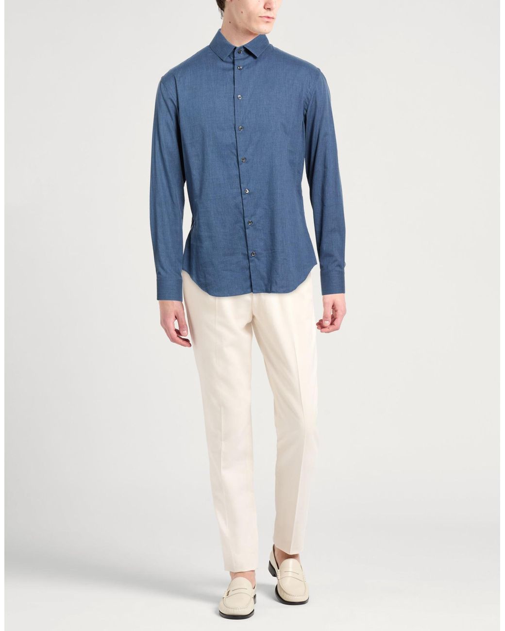 Giorgio Armani Blue Shirt for men