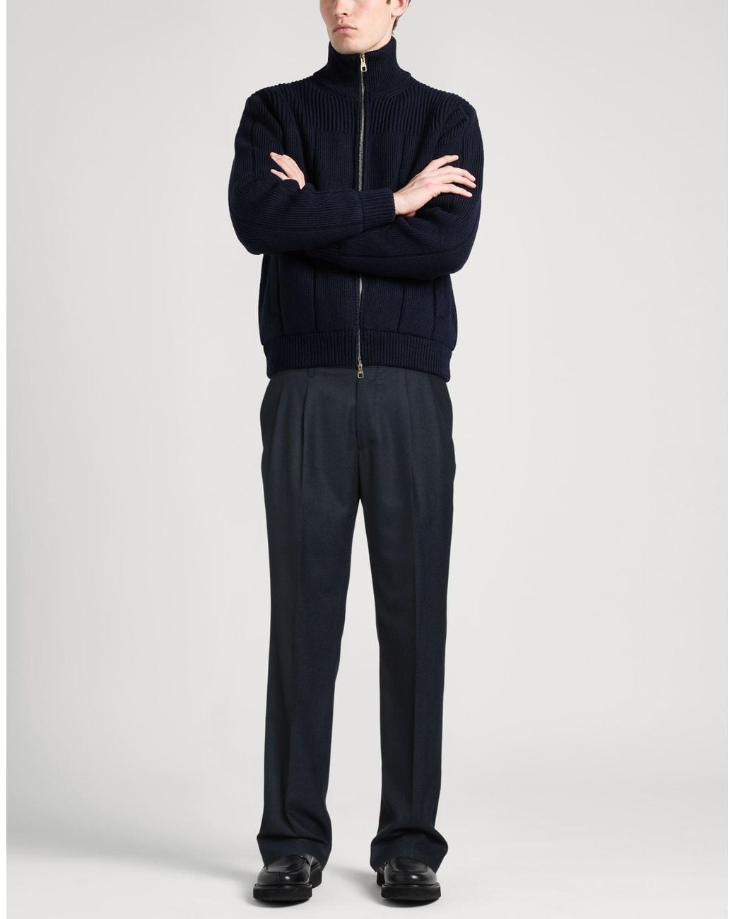 Boglioli Blue Pants Virgin Wool for men