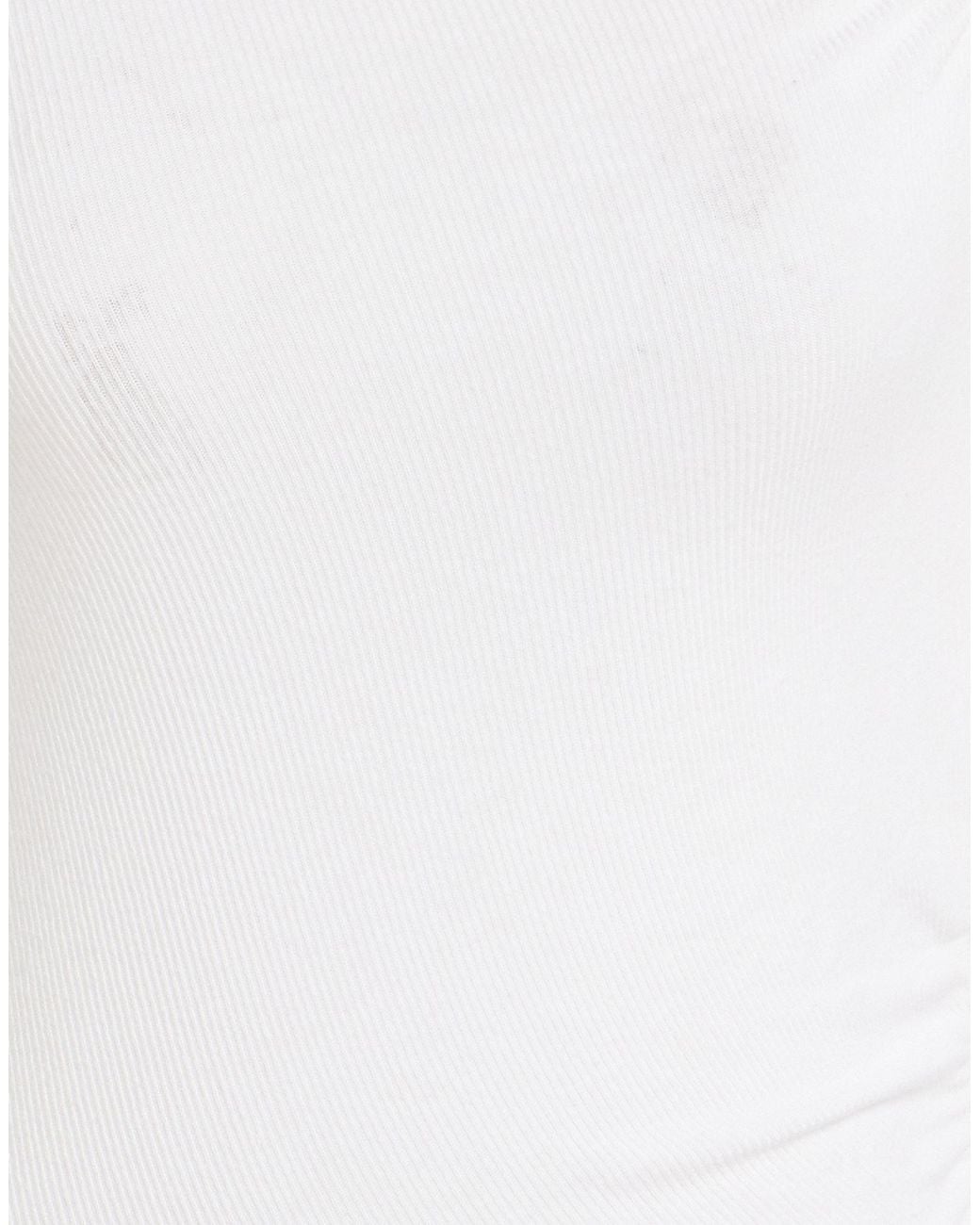 Patrizia Pepe White Turtleneck Polyester, Viscose, Elastane